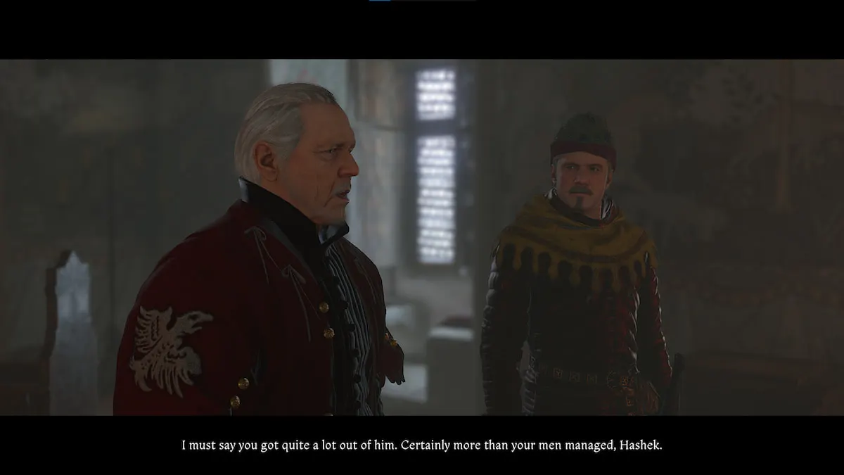 Talking to Bergow in Kingdom Come 2