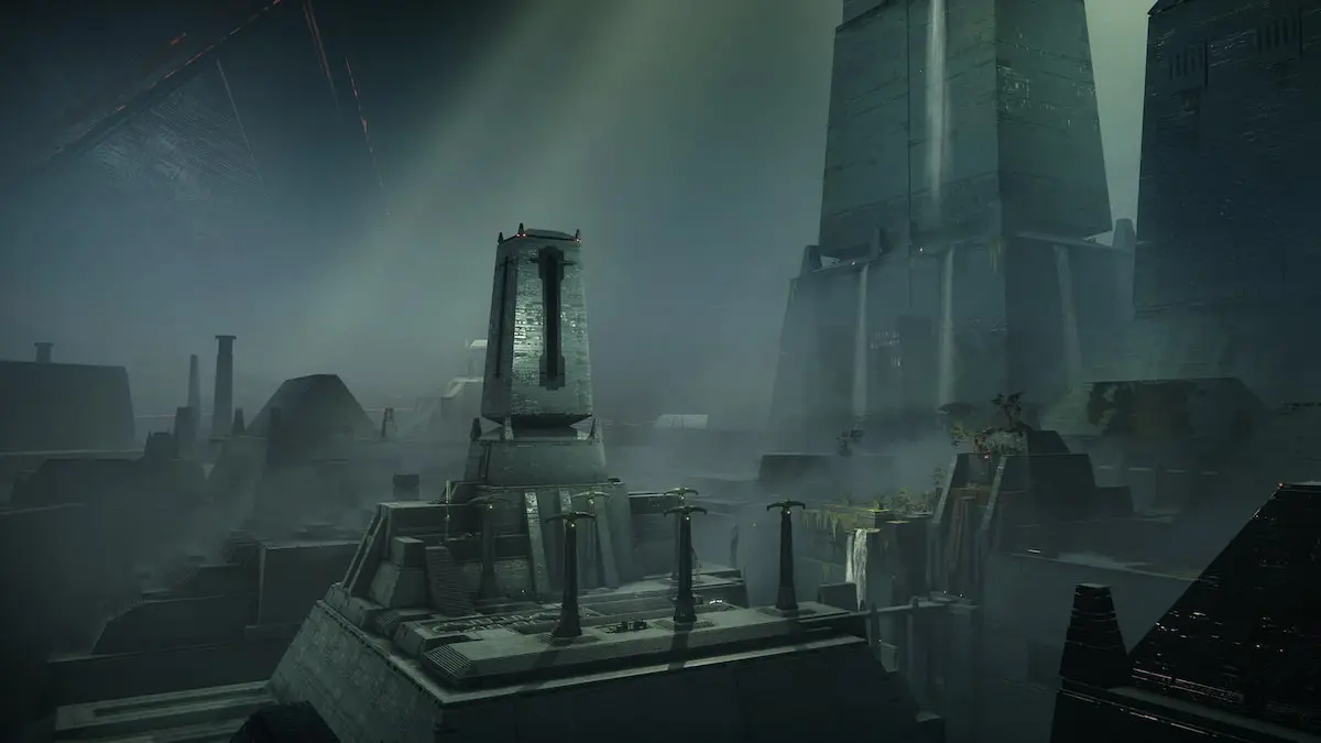 A dark and gloomy palace in Destiny 2