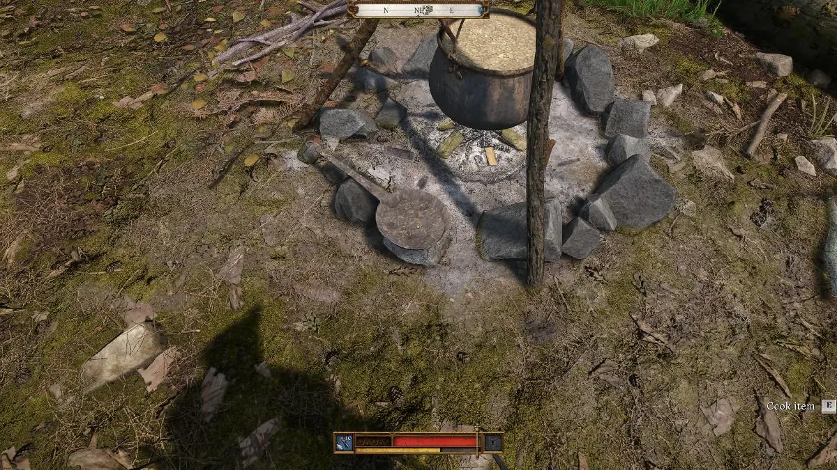 Kingdom Come Deliverance 2 roadside campfire how to cook food at pan