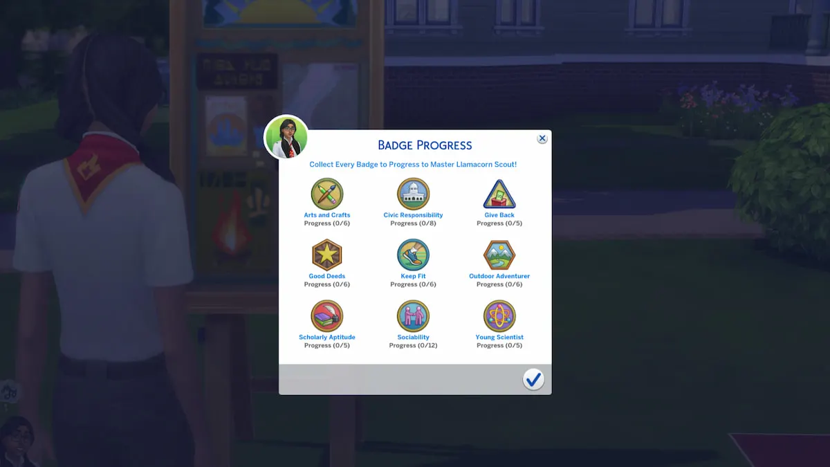 All Scout badges in The Sims 4.