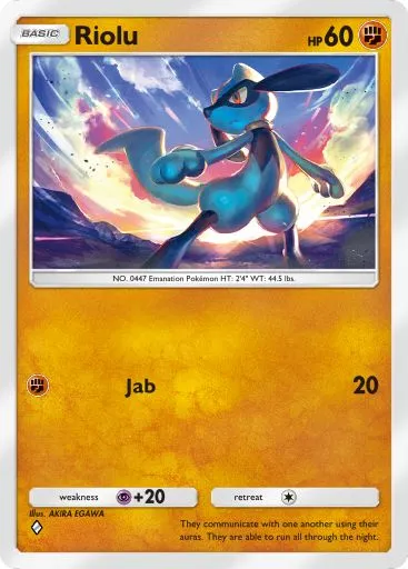 Riolu Pokémon TCG Pocket card