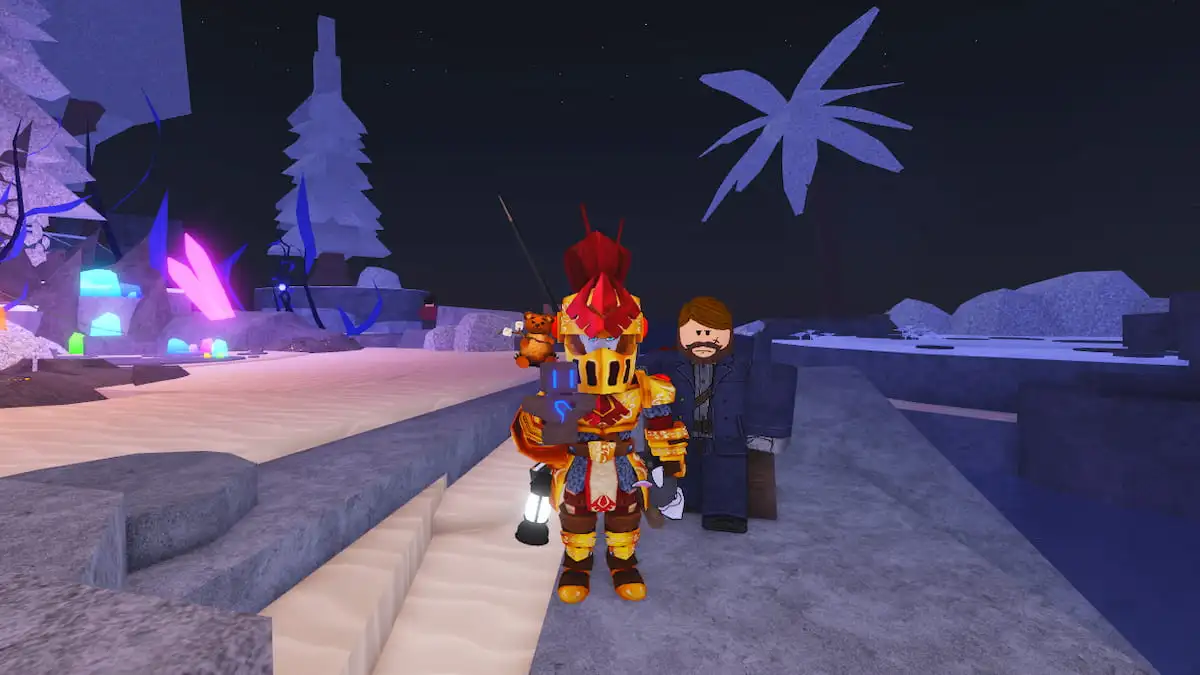 Picture showing a player holding a Tempest Totem in Fisch.