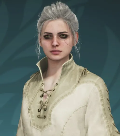 Ciri recreated in MH Wilds Character Creator