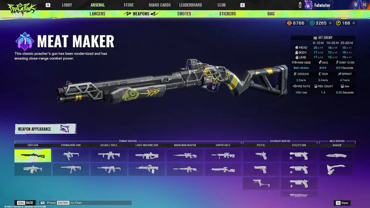 Meat Maker weapon in FragPunk Arsenal