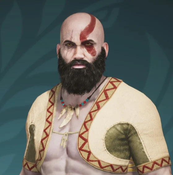 Kratos in MH Wilds Character Creator