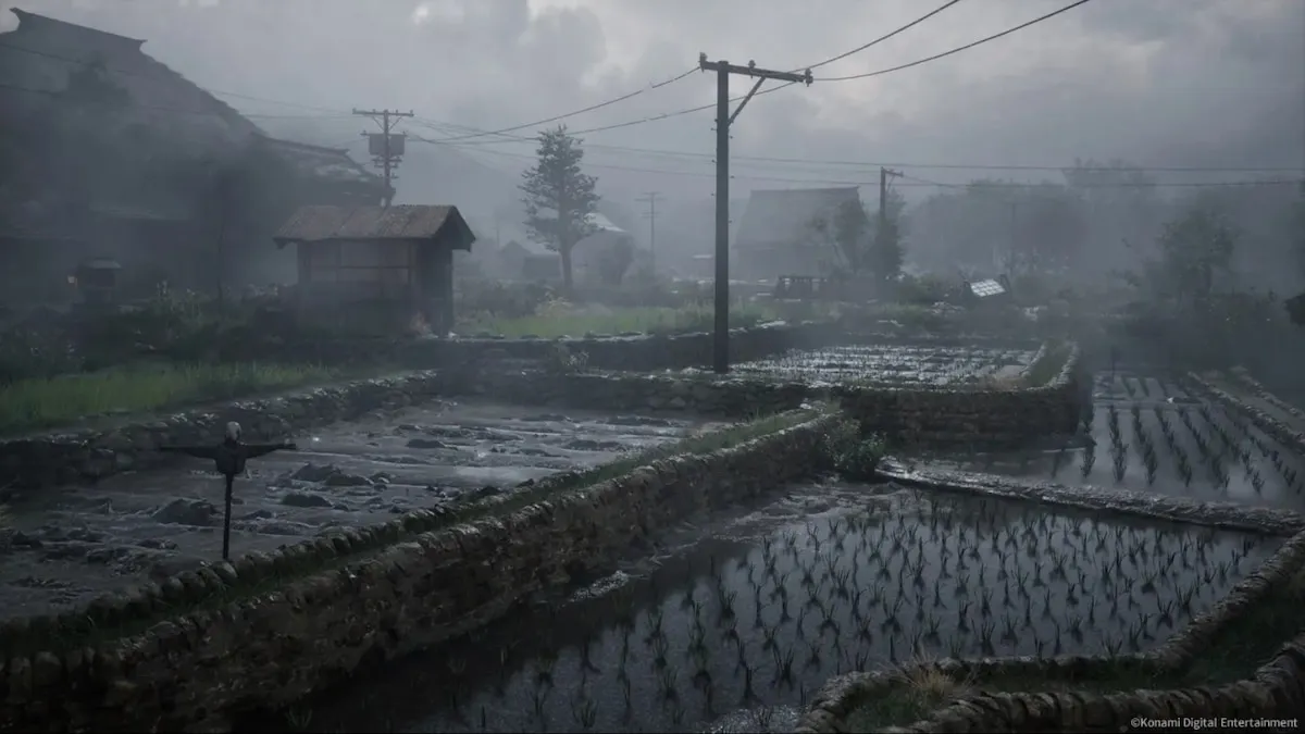 rural japanese town in a mountain pass