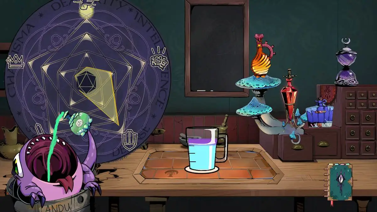 Crafting a drink in Tavern Talk.