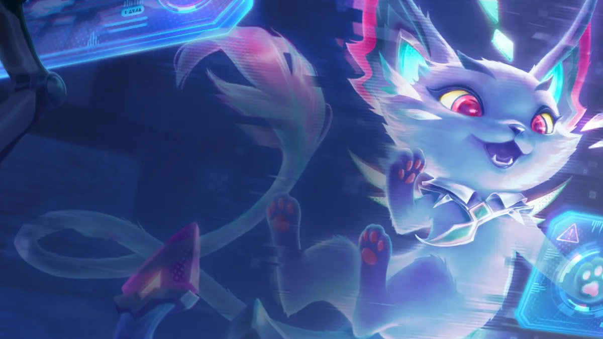 TFT yuumi splash art for set 14 AMP trait