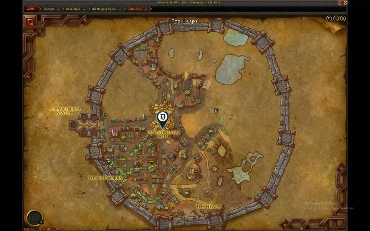 Location of the Undermine Surge event in WoW The War Within Undermine(d).