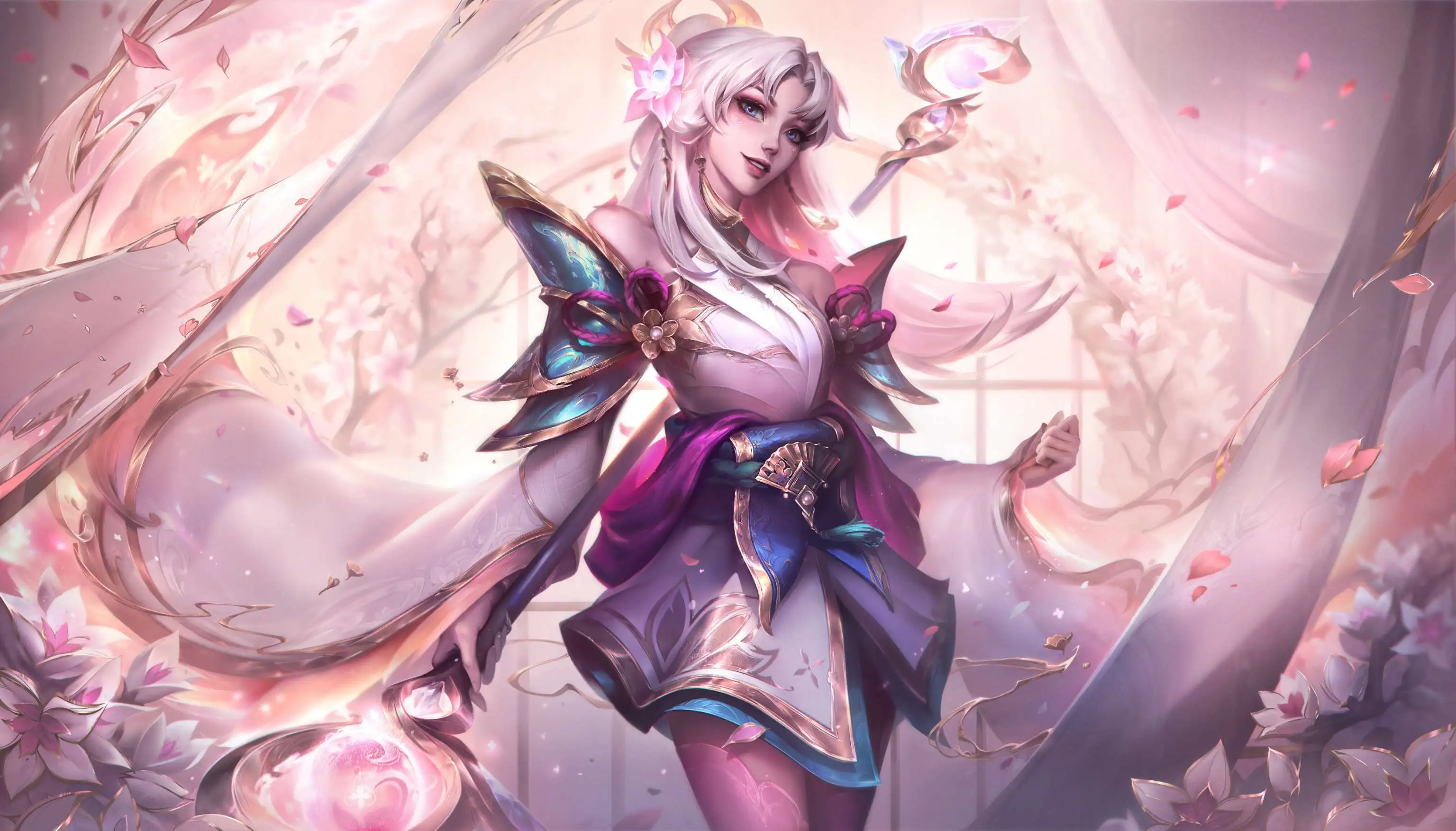 Picture showing the Spirit Blossom Prestige Lux skin in League of Legends.