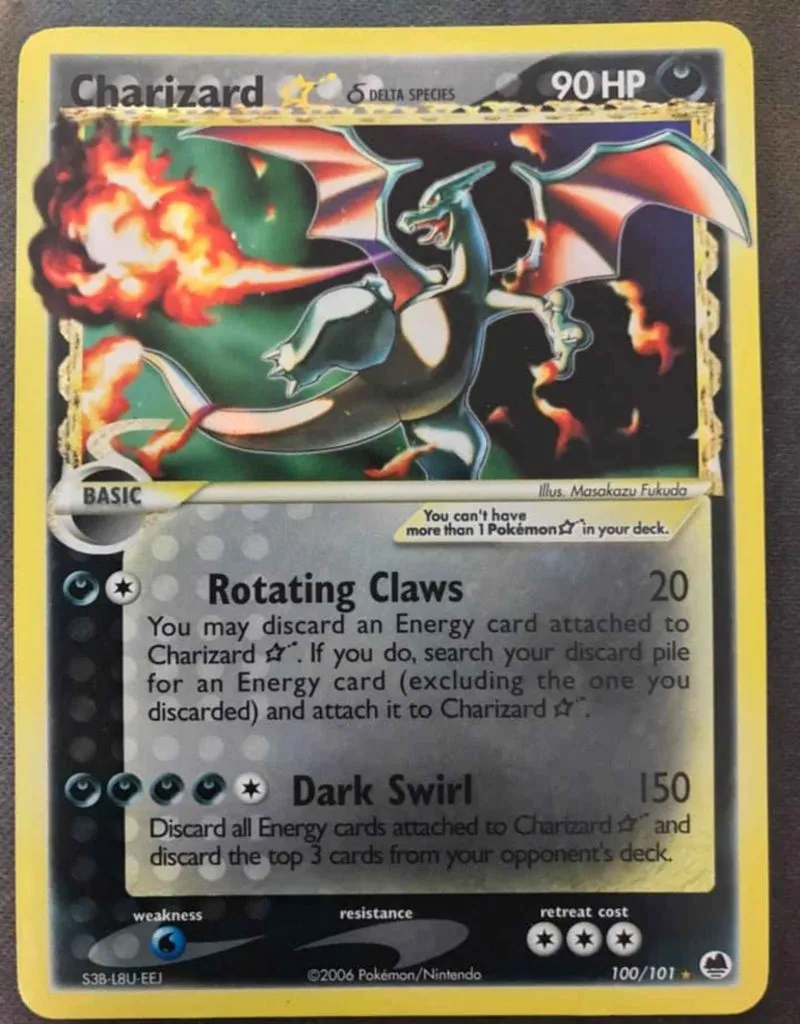Charizard Star card